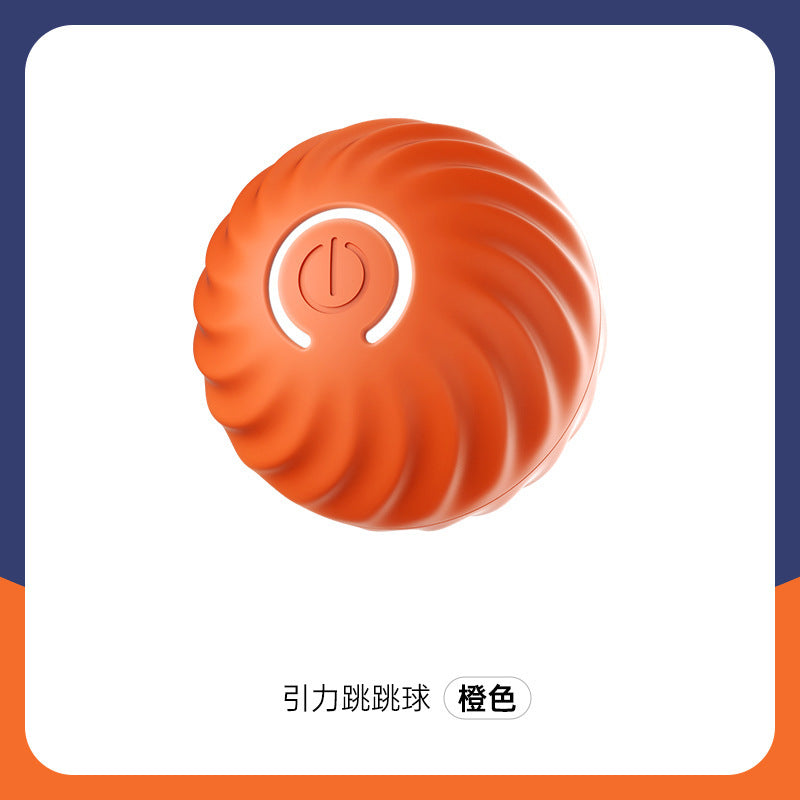Gravity Jumping ball dog toy Bite resistant ball automatic dog teaser from high boredom pet USB interactive toy