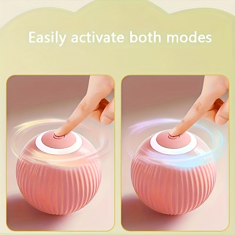petWoOw KineticGlow™ Pet Ball | Smart Rechargeable LED Toy for Cats & Dogs