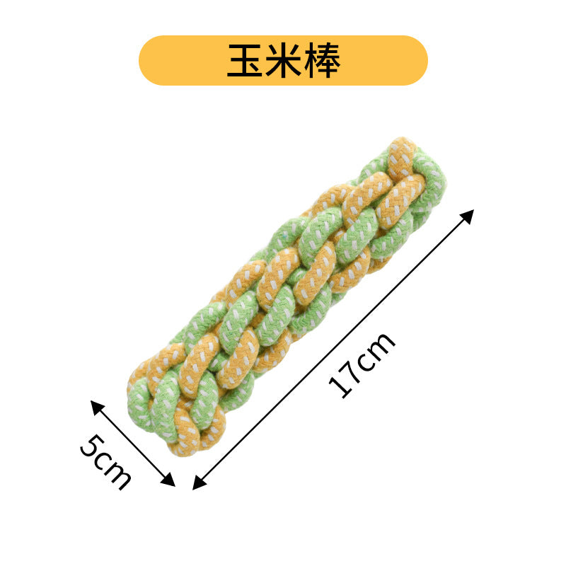 Dog toy Bite-resistant rope knot Cotton rope all, medium and large dog grinding tooth knot ball cat and dog toy