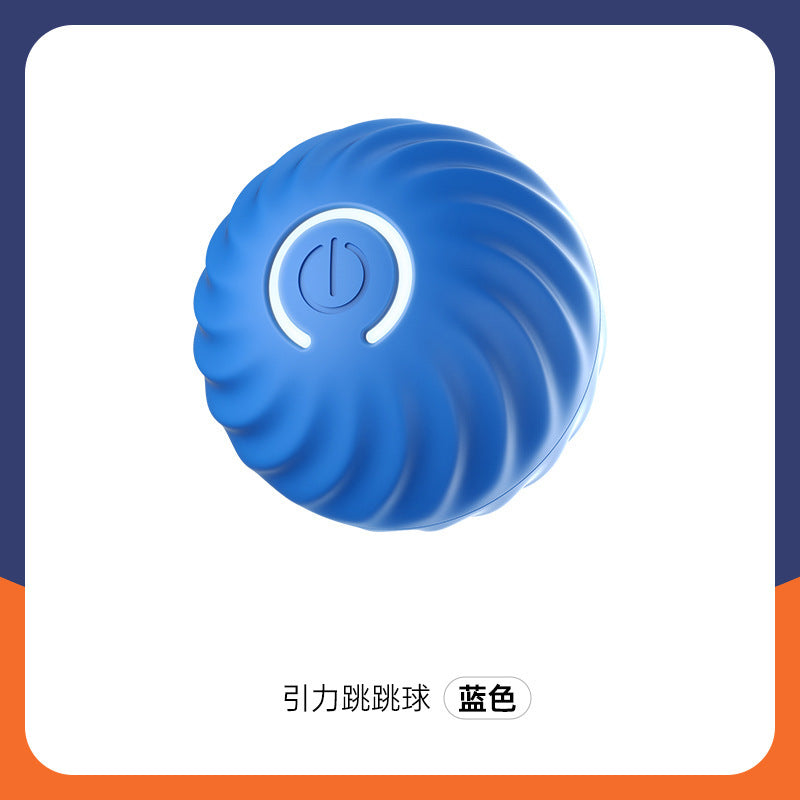 Gravity Jumping ball dog toy Bite resistant ball automatic dog teaser from high boredom pet USB interactive toy