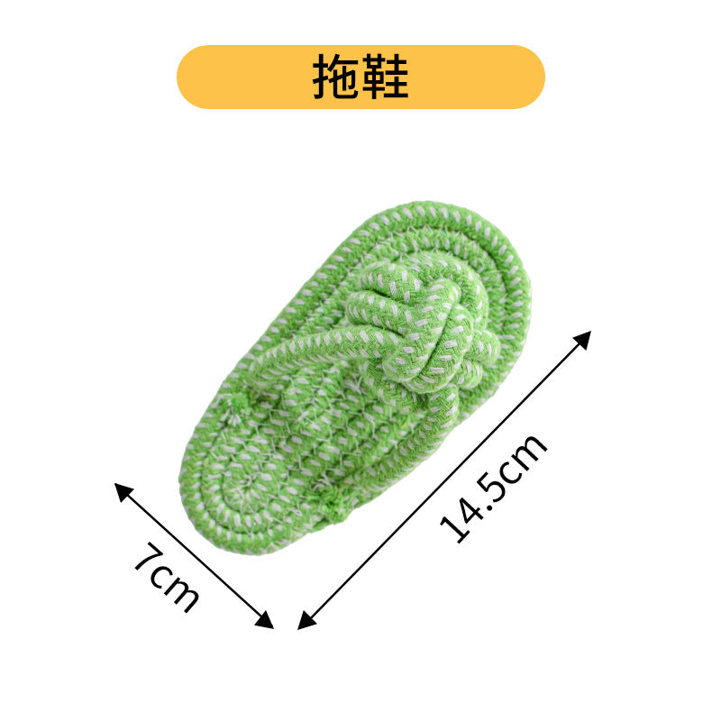 Dog toy Bite-resistant rope knot Cotton rope all, medium and large dog grinding tooth knot ball cat and dog toy