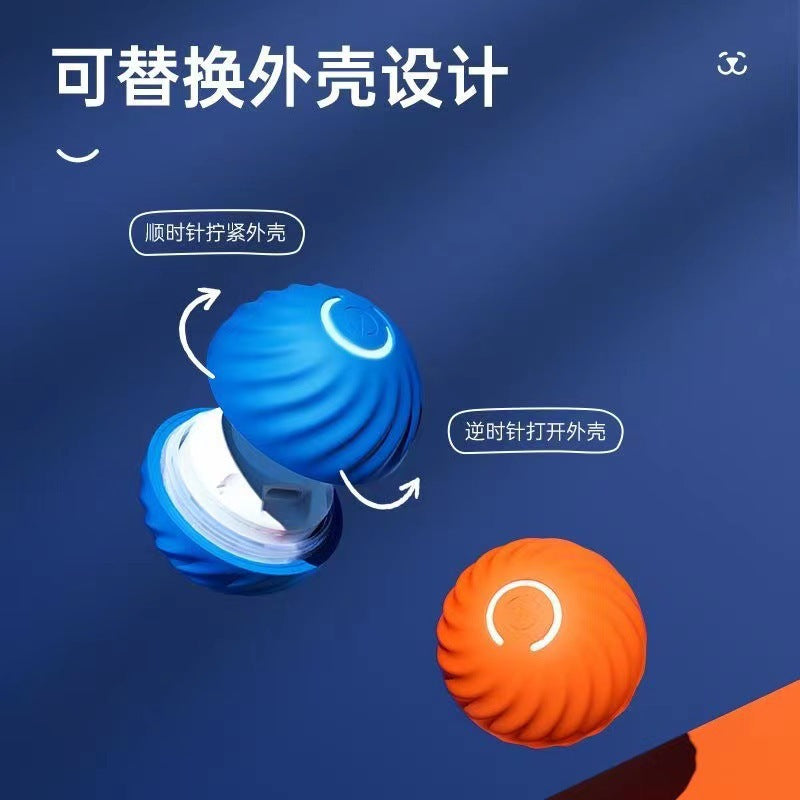 Gravity Jumping ball dog toy Bite resistant ball automatic dog teaser from high boredom pet USB interactive toy