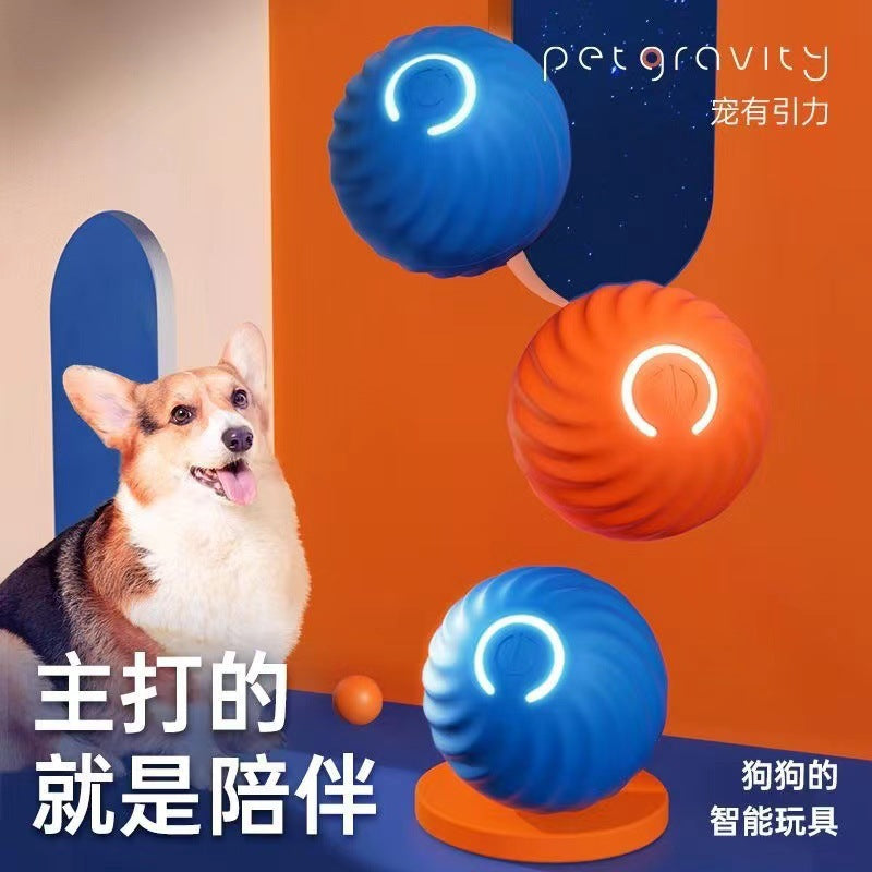Gravity Jumping ball dog toy Bite resistant ball automatic dog teaser from high boredom pet USB interactive toy