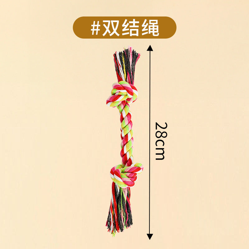 Dog toy Bite-resistant rope knot Cotton rope all, medium and large dog grinding tooth knot ball cat and dog toy