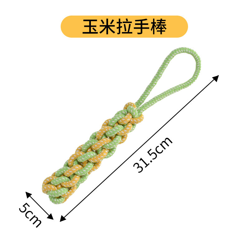 Dog toy Bite-resistant rope knot Cotton rope all, medium and large dog grinding tooth knot ball cat and dog toy