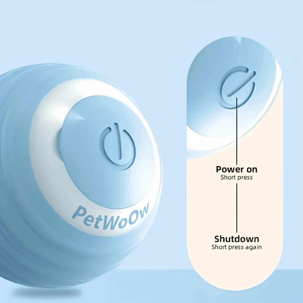petWoOw KineticGlow™ Pet Ball | Smart Rechargeable LED Toy for Cats & Dogs - PetWooW