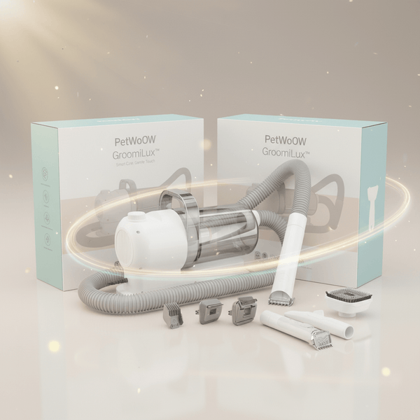 PetWoOw GroomiLux™ 6 - in - 1 Smart Pet Grooming & Vacuum Set | The Ultimate No - Mess Solution for Pet Shedding - PetWooW